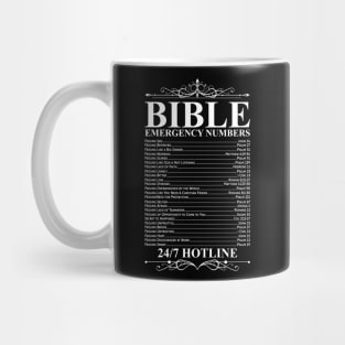 Bible Emergency Numbers Bible Gift Mug